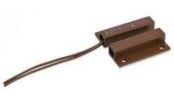 SATEL K-1 2E BR Mágneses nyitásérzékelő; felületre szerelhető; 2 lezáró ellenállás: 1.1 kOhm; 24.2x7.2 mm; barna (K-1 2E BR) - digipont