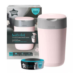 Tommee Tippee Twist&Click pelenkacsomagoló vödör - rózsaszín - babastar
