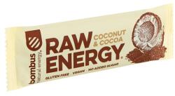 bombus Raw Energy Coconut & Cocoa gyümölcs szelet 50 g