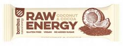 Bombus Raw Energy kókusz-kakaó szelet Gluténmentes 50 g (8594068261005)