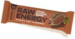 Gluténmentes Bombus Raw Energy Kakaó-kakaóbab Szelet 50g