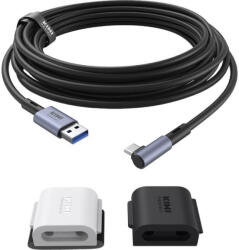 KIWI design 5M Link Cable with Cable Clip Kiwi Design QL105 for Meta Quest 2 Black (QL105/Black/HJT-442) - scom
