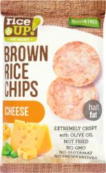 RiceUP! ! Eat Smart teljes kiőrlésű barna rizs chips sajtos ízesítéssel 60 g