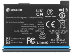Insta360 X3 1800Mah Akkumulátor (CINAQBT/A)