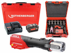 Rothenberger Set R4000 MaxiPro masina de presat cu acumulator Compact | 18 V | 0 - 110 | 34 kN | Cu perii | 1 x 4 Ah acumulator | In valiza (1000002945)