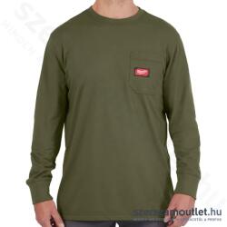 Milwaukee WT LS GN S Hosszú ujjú zsebes póló ZÖLD (S) (4932493048) (4932493048)