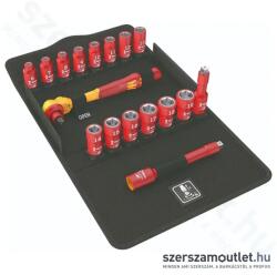 Wera 8100 SB VDE Szigetelt dugókulcs készlet 17 részes, 3/8" (6-19mm) (05004970001) (05004970001)