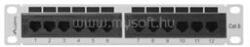 Lanberg Patch panel 12 port 1U 10" CAT. 6 szürke (PPU6-9012-S) (PPU6-9012-S)