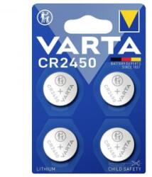 VARTA CR 2450 lítium gombelem 3V 4 db (06450101404)