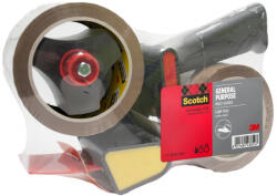 3M Scotch® Csomagolószalag adagoló + 2 tekercs Scotch® univerzális szalag, 50 mm × 66 m (UU012374011)