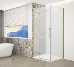 SAPHO Zuhanykabin, Sapho Trinity Gold Matt szögletes zuhanykabin, matt üveg, balos 90x100 GT5610-90ML-G - zuhanykabin