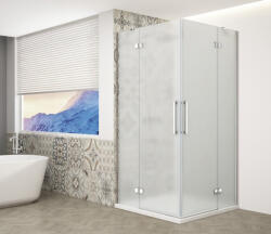 SAPHO Zuhanykabin, Sapho Trinity Chrome szögletes zuhanykabin, matt üveggel 100x100 GT2210-10M-CH - zuhanykabin
