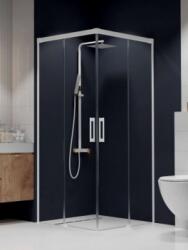 Radaway Idea White KDD szögletes fehér zuhanykabin 75B+80J (387066-04-01L+387061-04-01R)