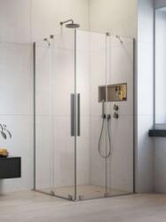 Radaway Furo Brushed Nickel KDD szögletes szálcsiszolt króm zuhanykabin 80B+90J (10105080-91-01L+10105090-91-01R)