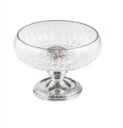 Osena Bol Decorativ Osena Sticla Pentru Servire Diametru 17Cm Sticla Argintiu (508-3-K-01)