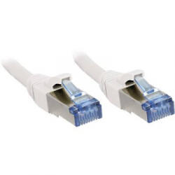 Lindy RJ45 Hálózat Csatlakozókábel CAT 6A S/FTP 2.00 m Fehér Védővel LINDY (47194)