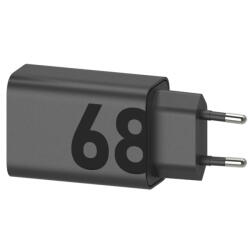 Motorola TurboPower (PG38C06281) fekete gyári hálózati töltő USB-C kábellel 6, 2A 68W, bliszteres