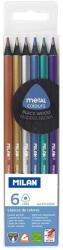 MILAN Set 6 creioane colorate metalizate, MILAN 07102306 (07102306)
