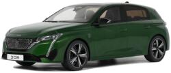 Peugeot 308 GT olívazöld 2022 modellautó 1: 18