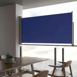 vidaXL kék behúzható oldalsó teraszi napellenző 120 x 300 cm (48344)