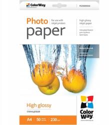 ColorWay fotópapír 230 g/m2 A4 magasfényű 24 m-c garancia (PG230050A4)