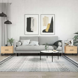 vidaXL 2 db sonoma tölgy szerelt fa dohányzóasztal 50 x 50 x 40 cm (829451) - pepita