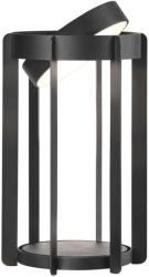 Zone Фенер за свещ СВЕТУЛКА 30 cm, LED, черен, алуминий, Зона Дания (ZO32315)