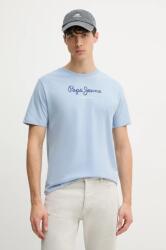 Pepe Jeans tricou din bumbac Eggo barbati, cu imprimeu, PM508208 PPYH-TSM0IO_05X (PM508208)