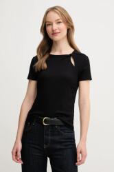 DKNY tricou femei, culoarea negru, P51H8APJ PPYA-BDD0EU_99X (P51H8APJ)