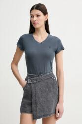 G-Star Raw tricou din bumbac femei, culoarea albastru marin PPYH-TSD1HA_59X (D24533.B059)