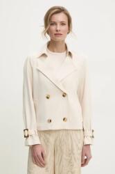 ANSWEAR trenci femei, culoarea bej, de tranzitie, oversize BBYA-KUD06D_01X (mj79968.flk)
