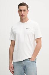Marc O'Polo tricou din bumbac bărbați, culoarea alb, cu imprimeu, 523206451198 PPYA-TSM0EW_00A (523206451198)