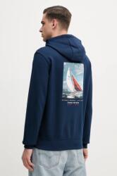 Tommy Hilfiger hanorac de bumbac barbati, culoarea albastru marin, cu glugă, neted, MW0MW39151 PPYA-BLM0YB_59X (MW0MW39151)