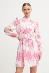 GUESS rochie ADLAIDE culoarea alb, mini, evazati, W5GK07 WH4K2 PPYA-SUD1GI_00X (W5GK07.WH4K2)