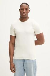 Guess tricou din bumbac barbati, culoarea bej, neted 9BYH-TSM1JM_01X (M4GP39.K7HD0)
