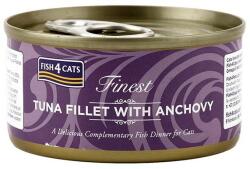 Fish4Dogs FISH4CATS Finest Tuna Fillet with Anchovy 12 x 70 g