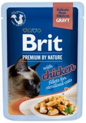 Brit Premium Cat Delicate Fillets in Gravy with Chicken for Sterilised tasakos eledel 12 x 85 g