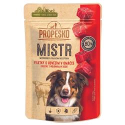Propesko MISTR Dog Alutasak marhahússal szószban 28 x 85 g
