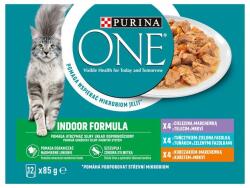 PURINA ONE INDOOR bárány, tonhal és csirke szószban 36 x 85 g