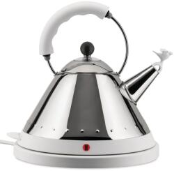 Alessi Vízforraló MG32 1, 5 l, ezüst / fehér, rozsdamentes acél, Alessi (ALMG32W)