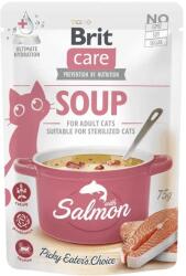 Brit Care Cat Soup with Salmon 15 x 75 g