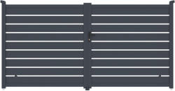 G21 Kapu G21 Reno 350x176 cm kétszárnyú, antracit színű (G21-BAREN-176) - platinashop