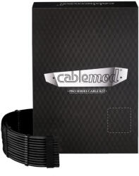 CableMod C-Series Pro ModMesh Sleeved 12V-2x6 12VHPWR Dual StealthSense kábelkészlet Corsair RMi, RMx (Black Label) - fekete (CM-PCSR-16X2KIT-NKK-R-SS)