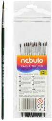 Nebulo Ecset 2-es festett nyéllel 12 db/csomag, Nebulo (HE-1-2-F) - tonerpiac