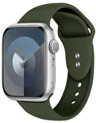 Crong Liquid - szíj Apple Watchhoz 38/40/41/42 mm zöld (CRG-40LQB-OLV)