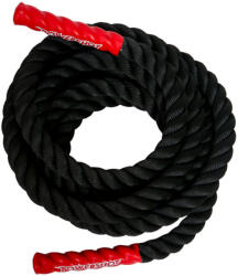POWER SHOT Hullámzó kötél - Battle rope - 9 méter fekete|vörös