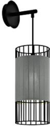 Schrack Shade for Wall luminaire Marausa black/Textil grey IP20 (LI64487-)