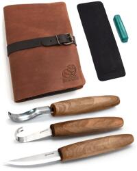 BeaverCraft Spoon Carving Set with Gouge (SK5RX + K8a/14 + C1X + honing acc) in (S14X)
