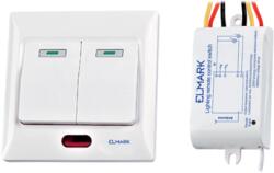 ELMARK INTRERUPATOR TELECOMANDA RF DOUA CANALE wireless radio frecventa, fara fir (99102)
