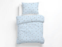  LITTLE FRIENDS gyerek pamut ágyneműhuzat 100x135+40x60 - kék (10000012645)